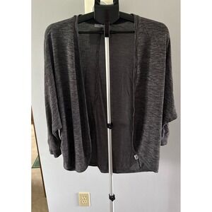 89th and Madison Women's Gray Open Cardigan size XL